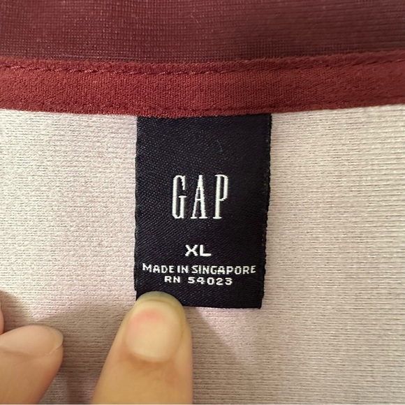 Vintage XL Gap Track Jacket Y2K Zip Up with Pockets Purple Blue Grey Fall Casual - Picture 2 of 11